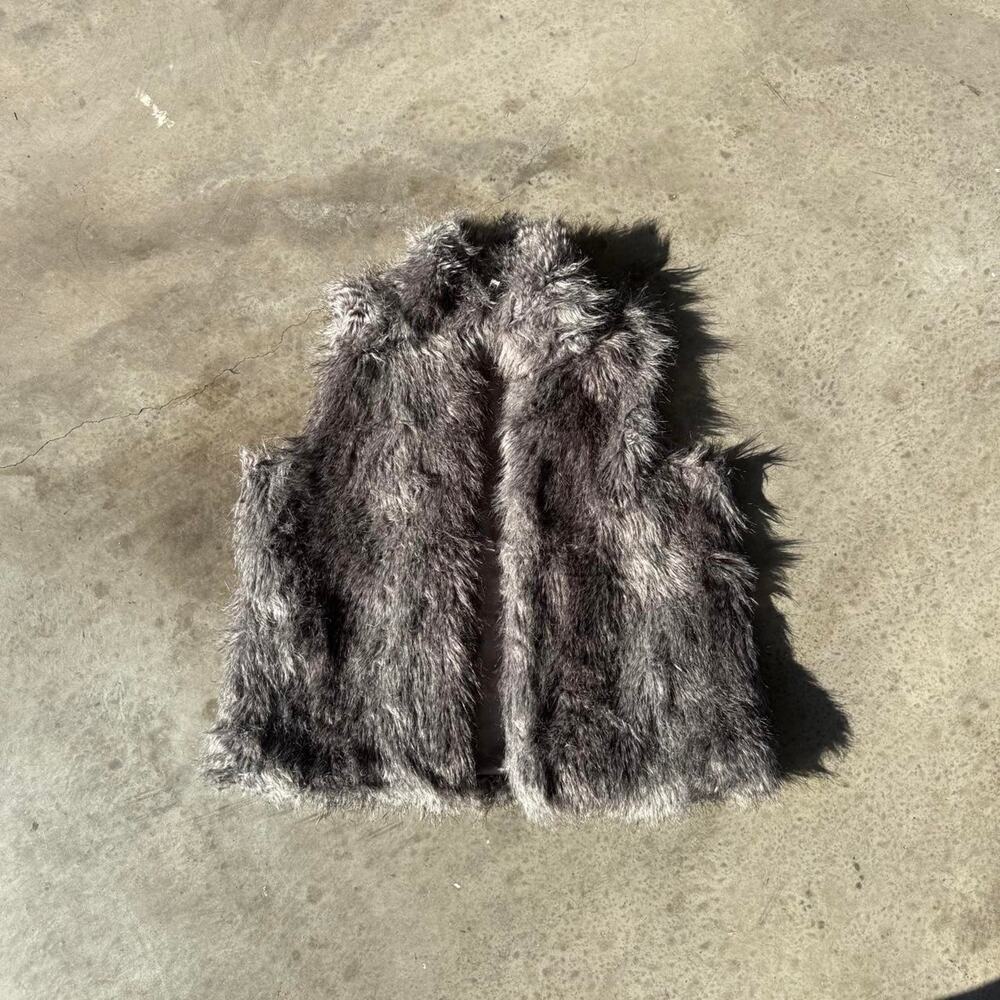 Y2K Calvin Klein Faux Fur Vest